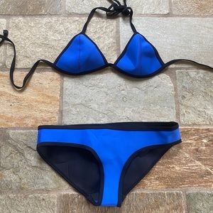 TRIANGL royal blue swim suit (size small)